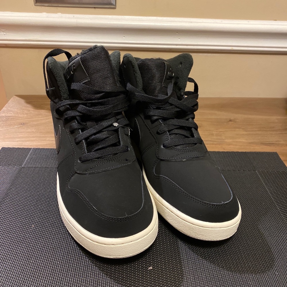Nike Ebernon Mid Black Air Force Fleece AV2478-001 - Picture 6 of 7